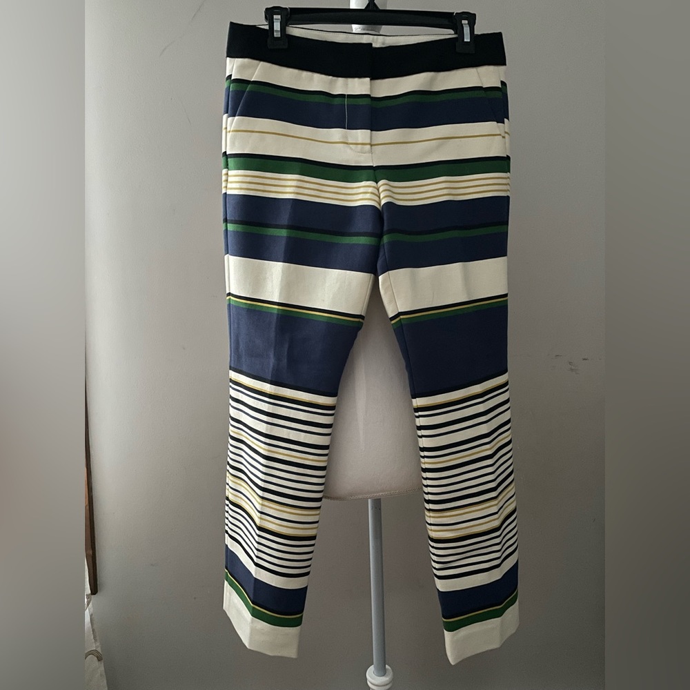 J. Crew Women Striped Pants, Waist 16.5 inches, Inseam 27 inches